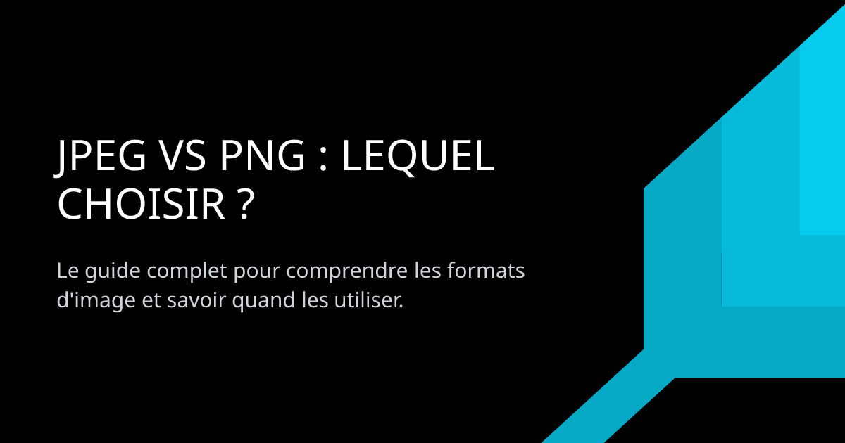 JPEG vs PNG : Lequel Choisir ?